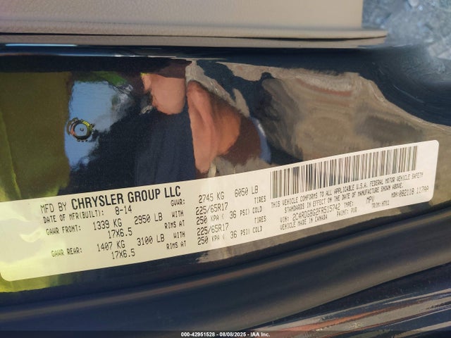 Dodge Grand Caravan 2015 2C4RDGBG2FR515742 Image 9