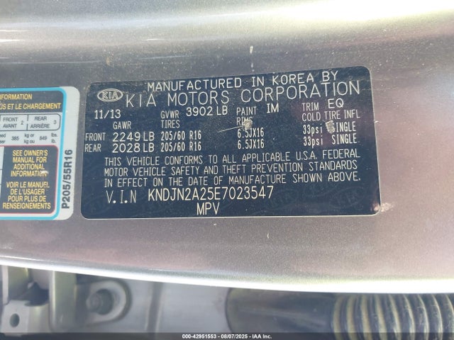 KIA dohc gdi gamma 2014 KNDJN2A25E7023547 Image 9
