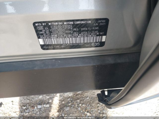 2022 MITSUBISHI OUTLANDER JA4J4TA81NZ019281 Photo 8