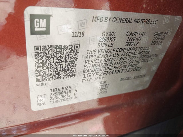 2019 CADILLAC XT4 1GYFZFR4XKF127082 Photo 8