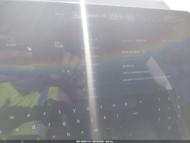 2021 TESLA MODEL Y 5YJYGDEE9MF185862 Photo 6