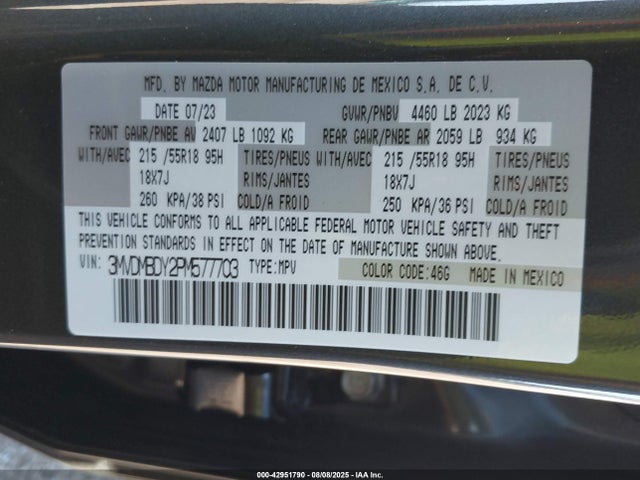 Mazda py 2023 3MVDMBDY2PM577703 Image 9