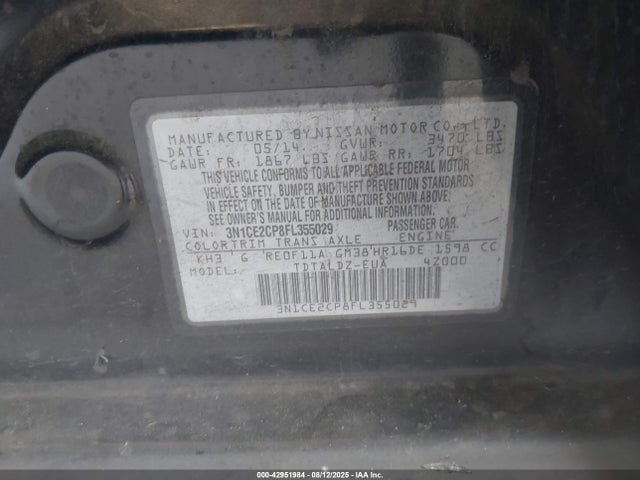 Nissan VERSA NOTE 2015 3N1CE2CP8FL355029 Image 9