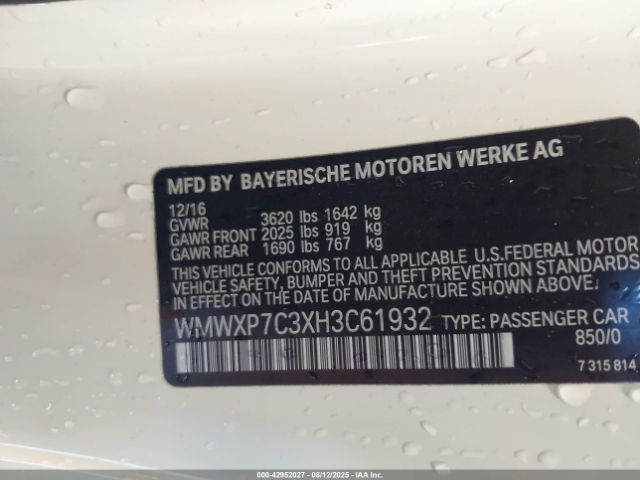 2017 MINI HARDTOP WMWXP7C3XH3C61932 Photo 8