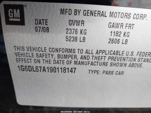 2009 CADILLAC STS 1G6DL67A190118147 Photo 8