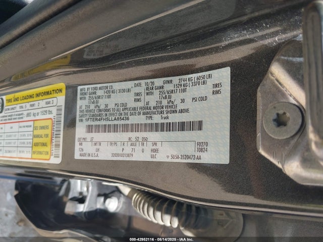 Ford 2020 2020 1FTER4FH5LLA85436 Image 9