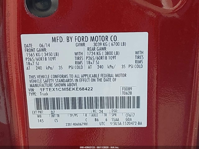 Ford 2014 2014 1FTEX1CM5EKE68422 Image 9