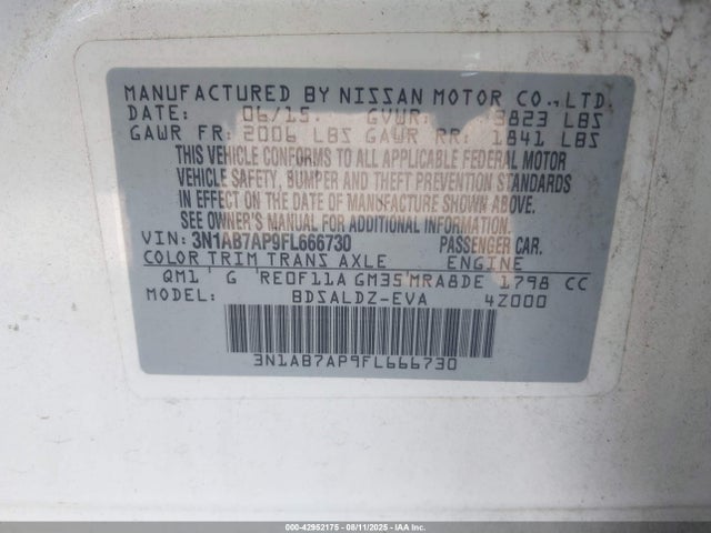 Nissan 2015 2015 3N1AB7AP9FL666730 Image 9