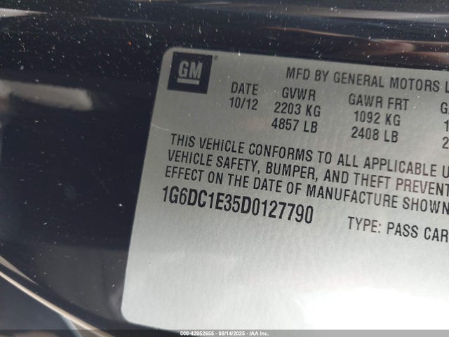 2013 CADILLAC CTS 1G6DC1E35D0127790 Photo 8