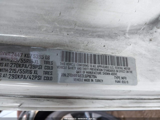 RAM Promaster City 2020 ZFBHRFAB3L6P16794 Image 9