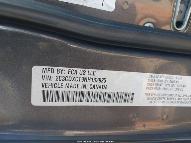 Dodge Charger 2022 2C3CDXCT9NH132925 Image 9