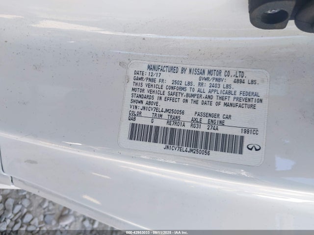 JN1CV7EL4JM250056 Infiniti 2018