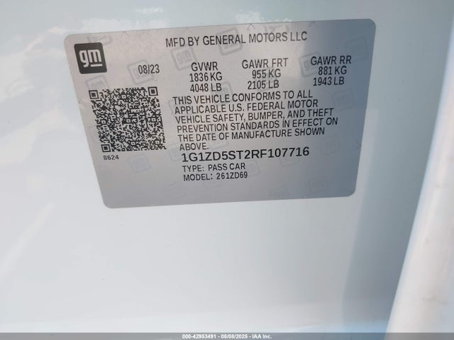 Chevrolet lfv 2024 1G1ZD5ST2RF107716 Image 9