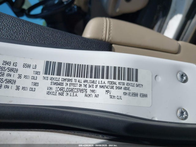 Dodge 2014 2014 1C4RDJDG0EC370976 Image 9