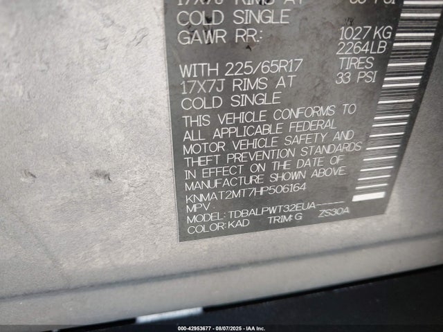 Nissan 2017 2017 KNMAT2MT7HP506164 Image 9