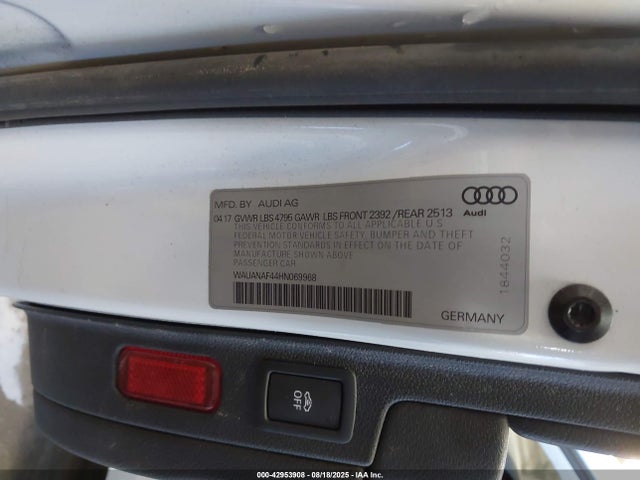 2017 AUDI A4 WAUANAF44HN069968 Photo 8