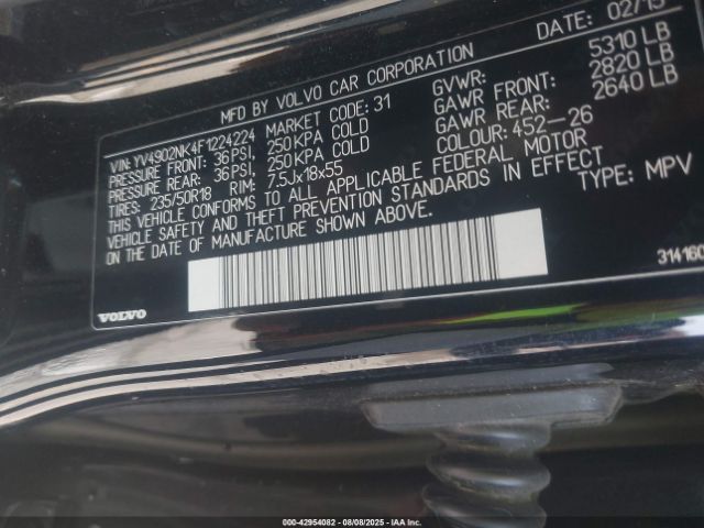 2015 VOLVO XC70 YV4902NK4F1224224 Photo 8