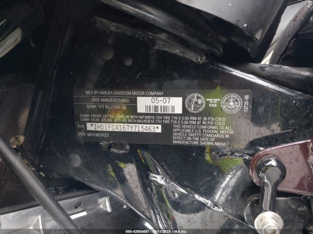 2007 HARLEY-DAVIDSON FLHTCUI 1HD1FC4167Y715463 Photo 9