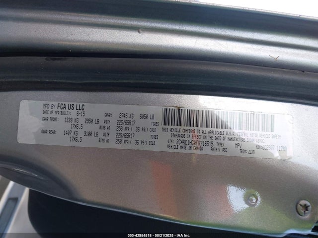 2C4RC1HG0FR716515 Chrysler 2015