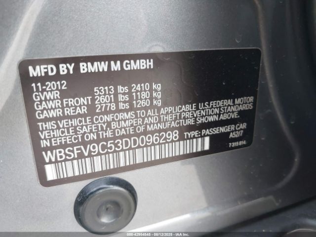 2013 BMW M5 WBSFV9C53DD096298 Photo 8