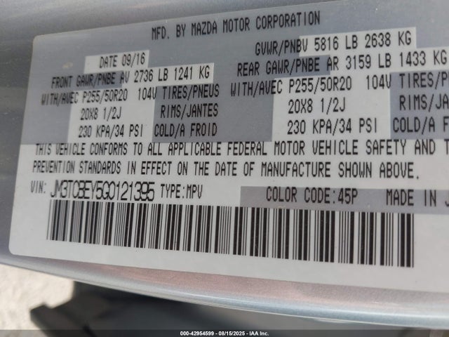 JM3TCBEY5G0121395 Mazda py