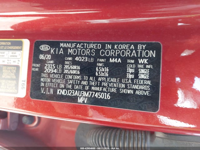 KIA mpi nu 2021 KNDJ23AU3M7745016 Image 9
