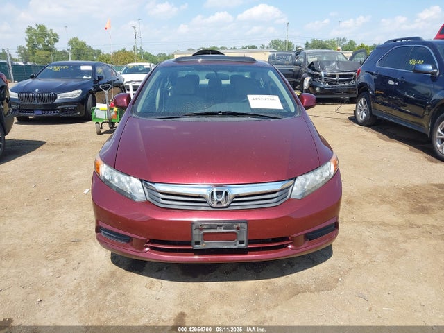 42954700 :رقم المزاد ، 19XFB2F9XCE045125 vin ، 2012 Honda Civic Ex-l مزاد بيع