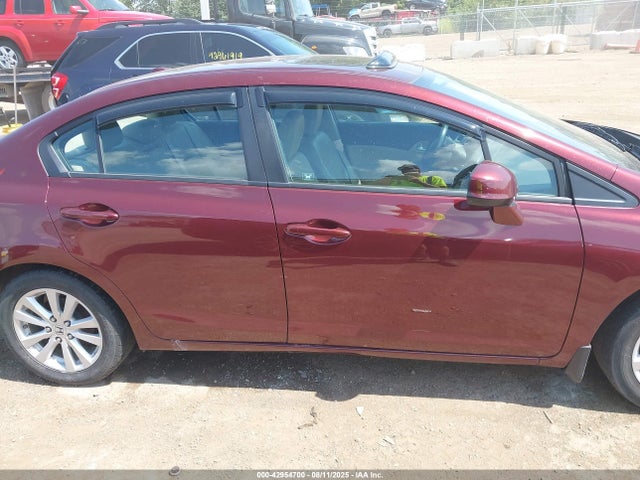 42954700 :رقم المزاد ، 19XFB2F9XCE045125 vin ، 2012 Honda Civic Ex-l مزاد بيع