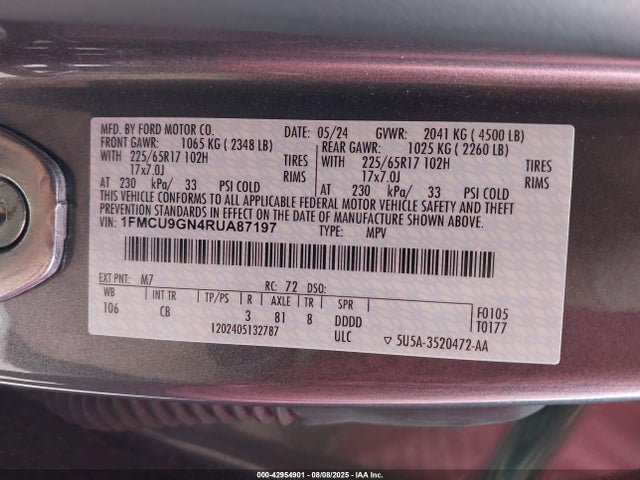 Ford dragon gtdi 2024 1FMCU9GN4RUA87197 Image 9