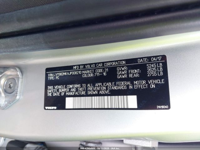 2018 VOLVO S90 LVY982MK4JP008210 Photo 8