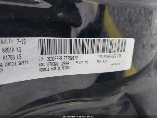 2015 FIAT 500 3C3CFFAR1FT750177 Photo 8