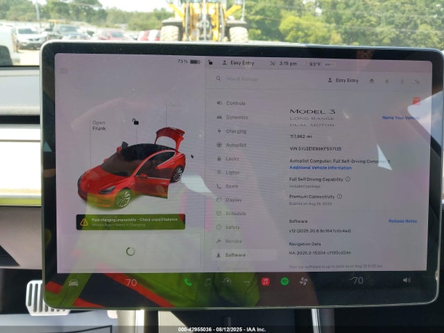 2019 TESLA MODEL 3 5YJ3E1EB6KF537135 Photo 6
