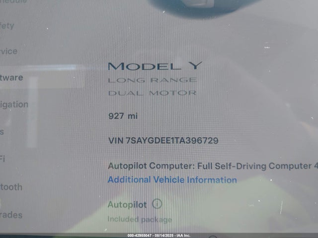 2026 TESLA MODEL Y 7SAYGDEE1TA396729 Photo 6