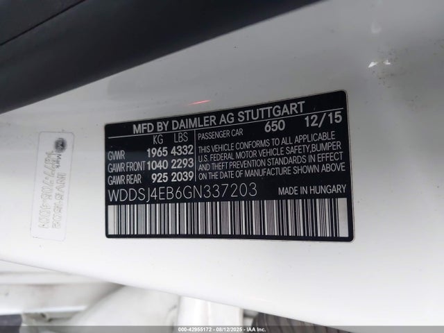 Mercedes-Benz CLA-Class 2016 WDDSJ4EB6GN337203 Image 9