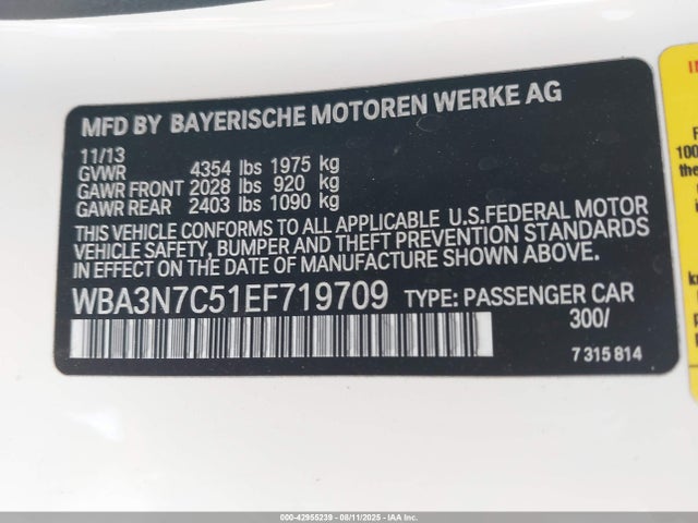 BMW 428i 2014 WBA3N7C51EF719709 Image 9