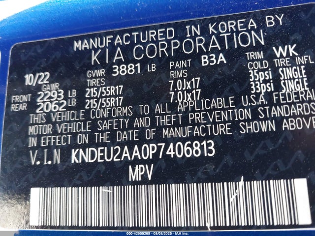 KIA nu 2023 KNDEU2AA0P7406813 Image 9