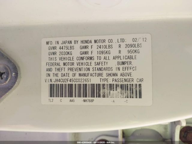 2012 ACURA TSX JH4CU2F45CC022651 Photo 8