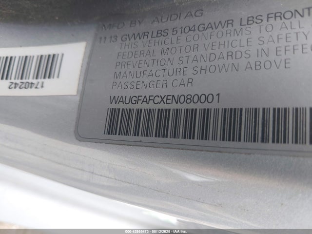 2014 AUDI A6 WAUGFAFCXEN080001 Photo 8