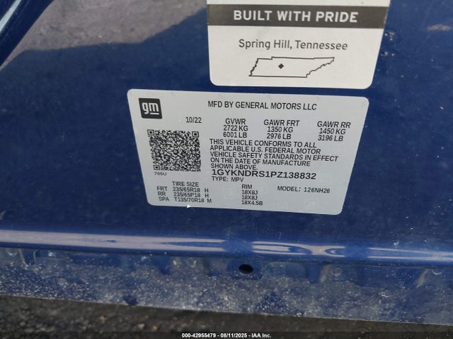 2023 CADILLAC XT5 1GYKNDRS1PZ138832 Photo 8