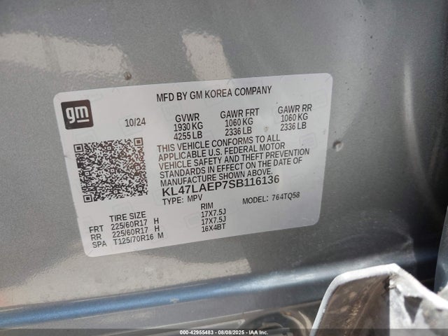Buick lbp 2025 KL47LAEP7SB116136 Image 9