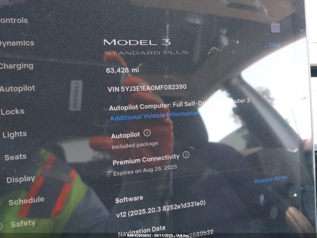 2021 TESLA MODEL 3 5YJ3E1EA0MF082390 Photo 6