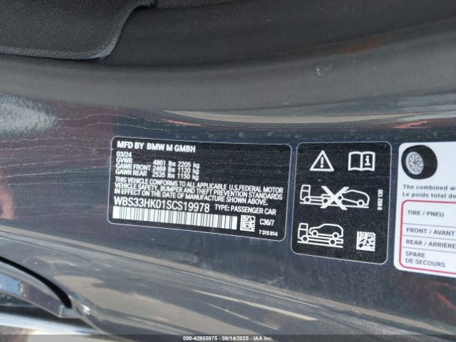 2025 BMW M4 WBS33HK01SCS19978 Photo 8