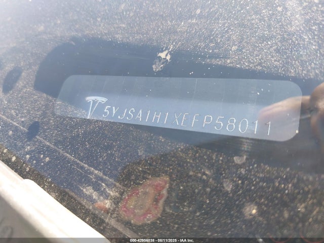 2014 TESLA MODEL S 5YJSA1H1XEFP58011 Photo 8