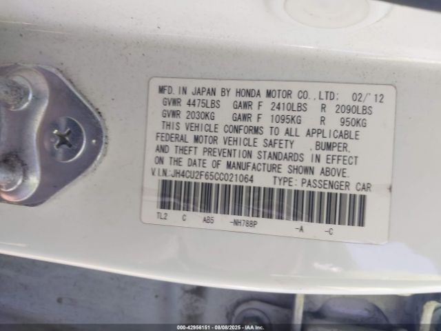 2012 ACURA TSX JH4CU2F65CC021064 Photo 8