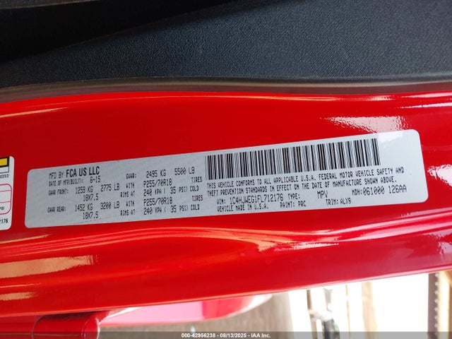 Jeep Wrangler 2015 1C4HJWEG1FL712176 Image 9