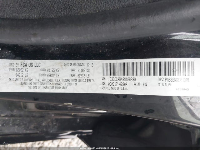 1C3CCCAB4GN188299 Chrysler 200