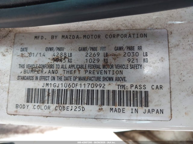 JM1GJ1U60F1170992 Mazda py