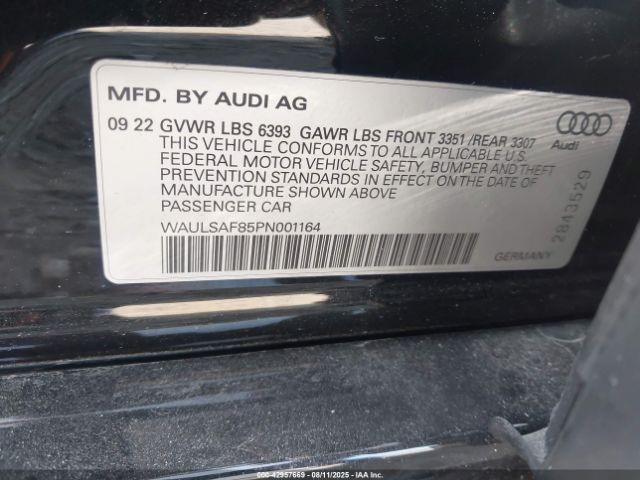 2023 AUDI S8 WAULSAF85PN001164 Photo 8