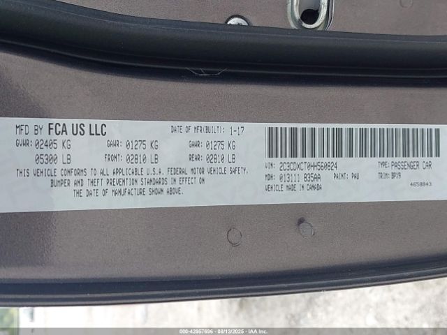 2017 DODGE CHARGER 2C3CDXCT0HH560824 Photo 8