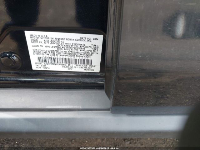 2015 MITSUBISHI OUTLANDER SPORT 4A4AR3AU3FE014086 Photo 8